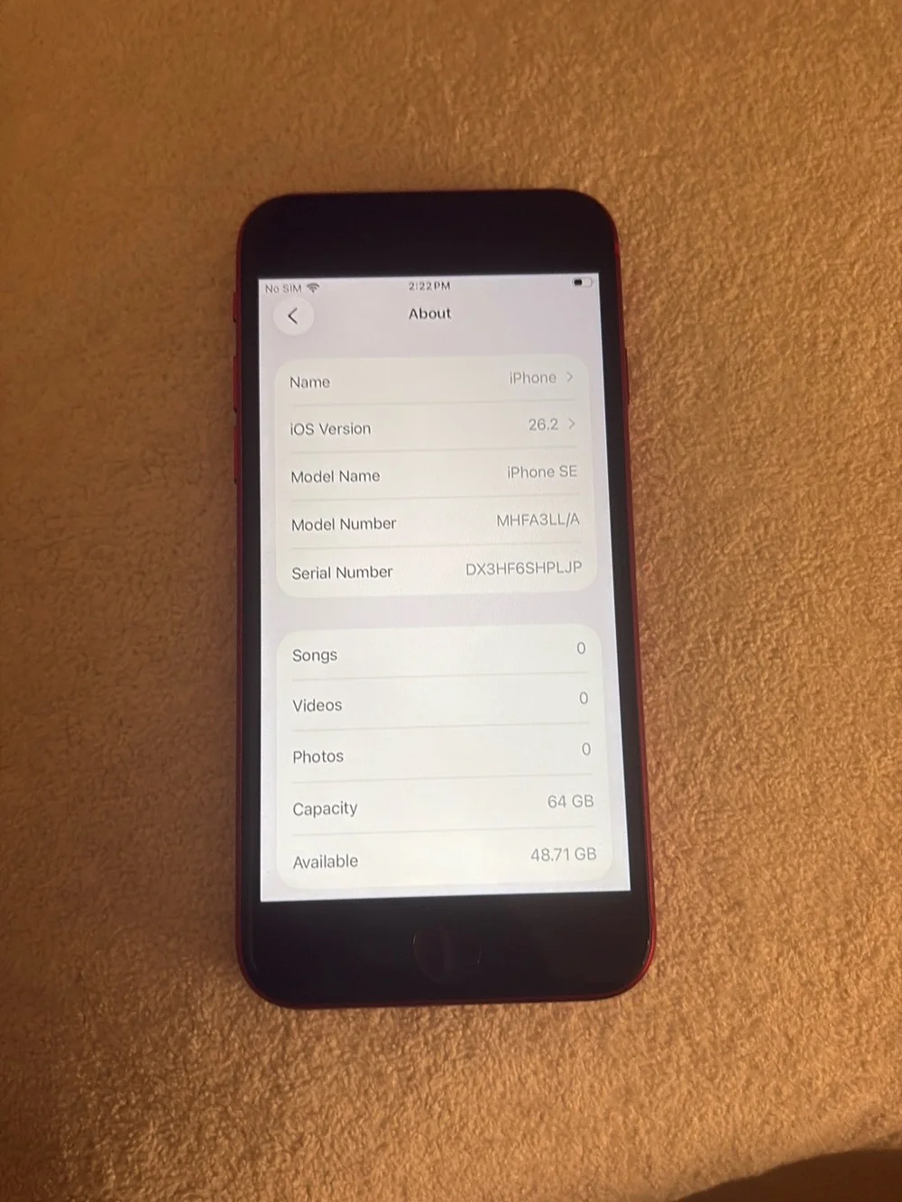 Apple iPhone SE (PRODUCT)RED Gloss Back - Bold Red Finish